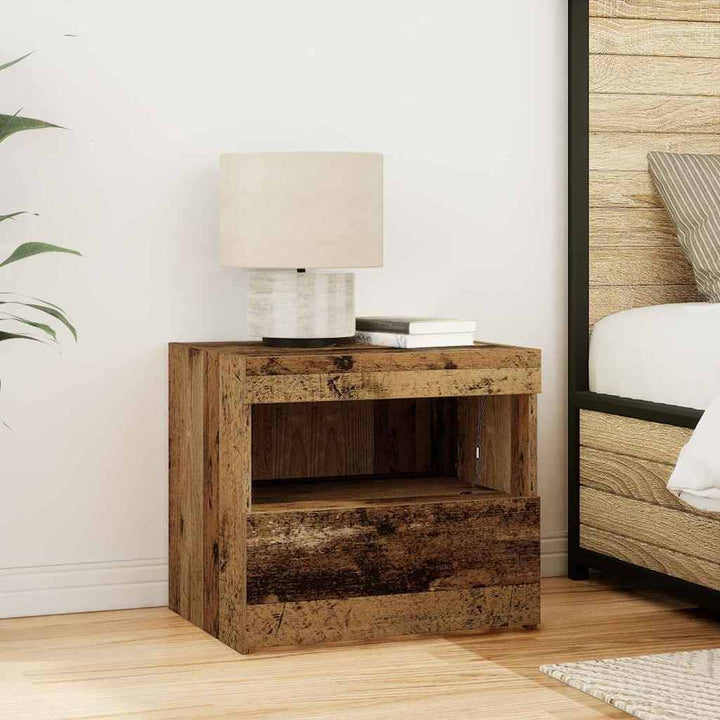 Natskab 2 pcs Gammelt træ 50 x 40 x 45 cm Konstrueret træ