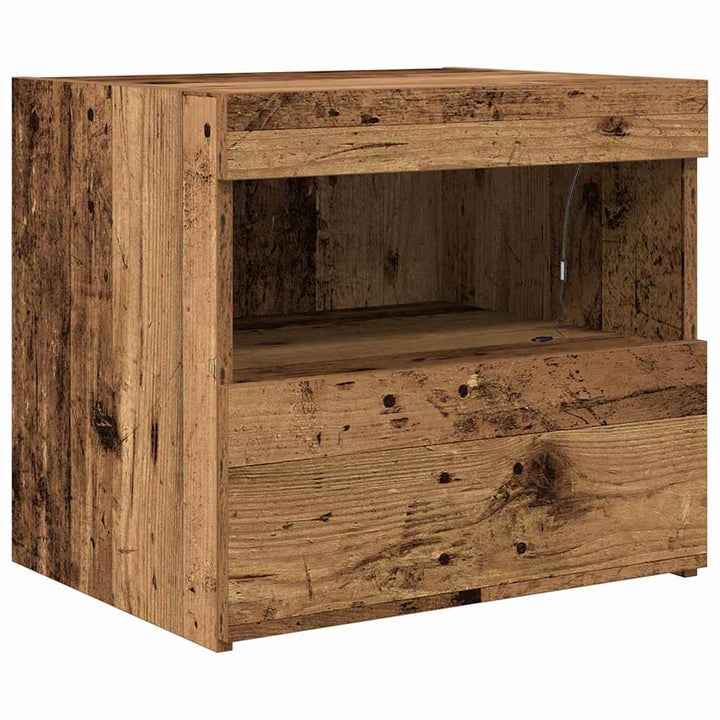 Natskab 2 pcs Gammelt træ 50 x 40 x 45 cm Konstrueret træ
