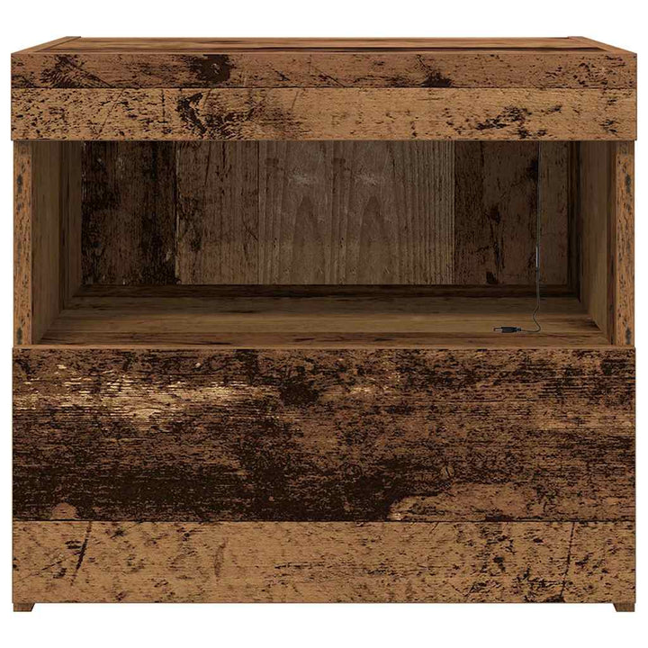 Natskab 2 pcs Gammelt træ 50 x 40 x 45 cm Konstrueret træ