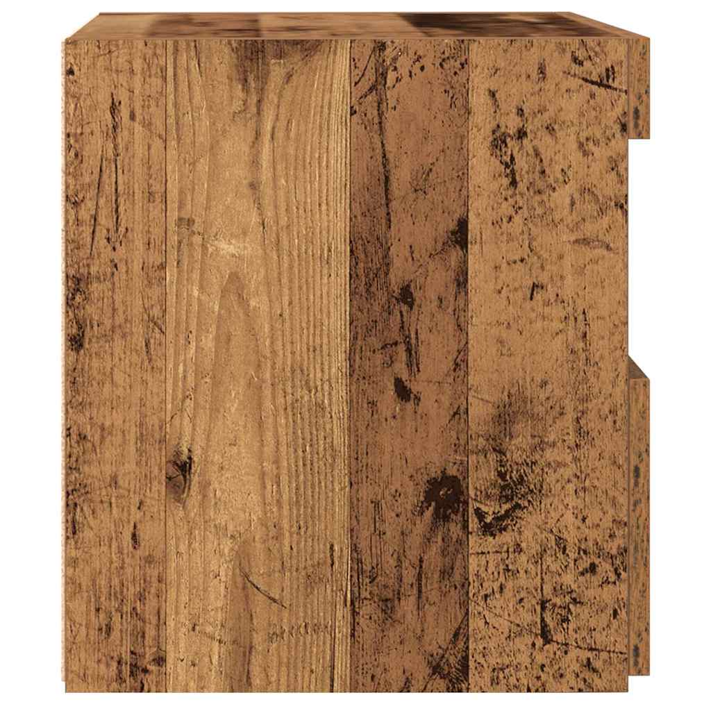 Natskab 2 pcs Gammelt træ 50 x 40 x 45 cm Konstrueret træ