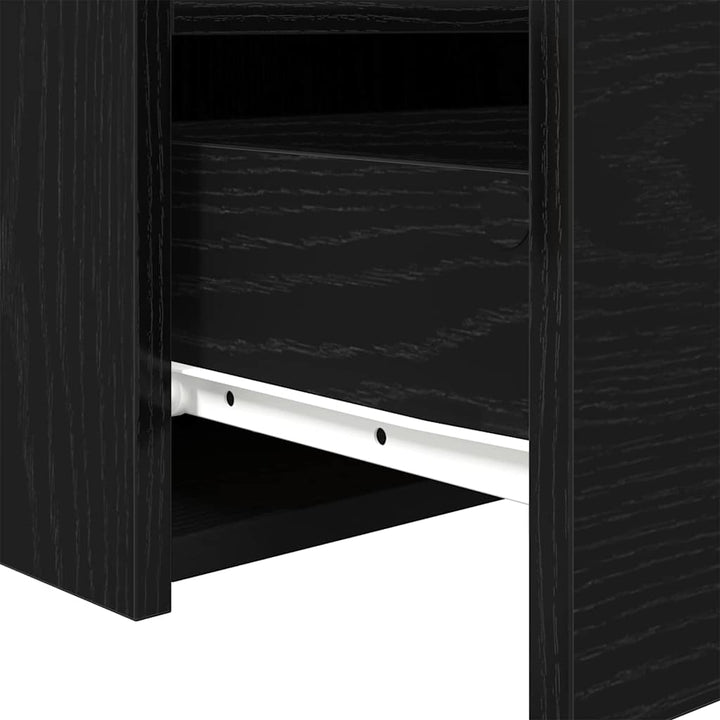 Natskab 2 pcs Sort eg 50 x 40 x 45 cm Konstrueret træ