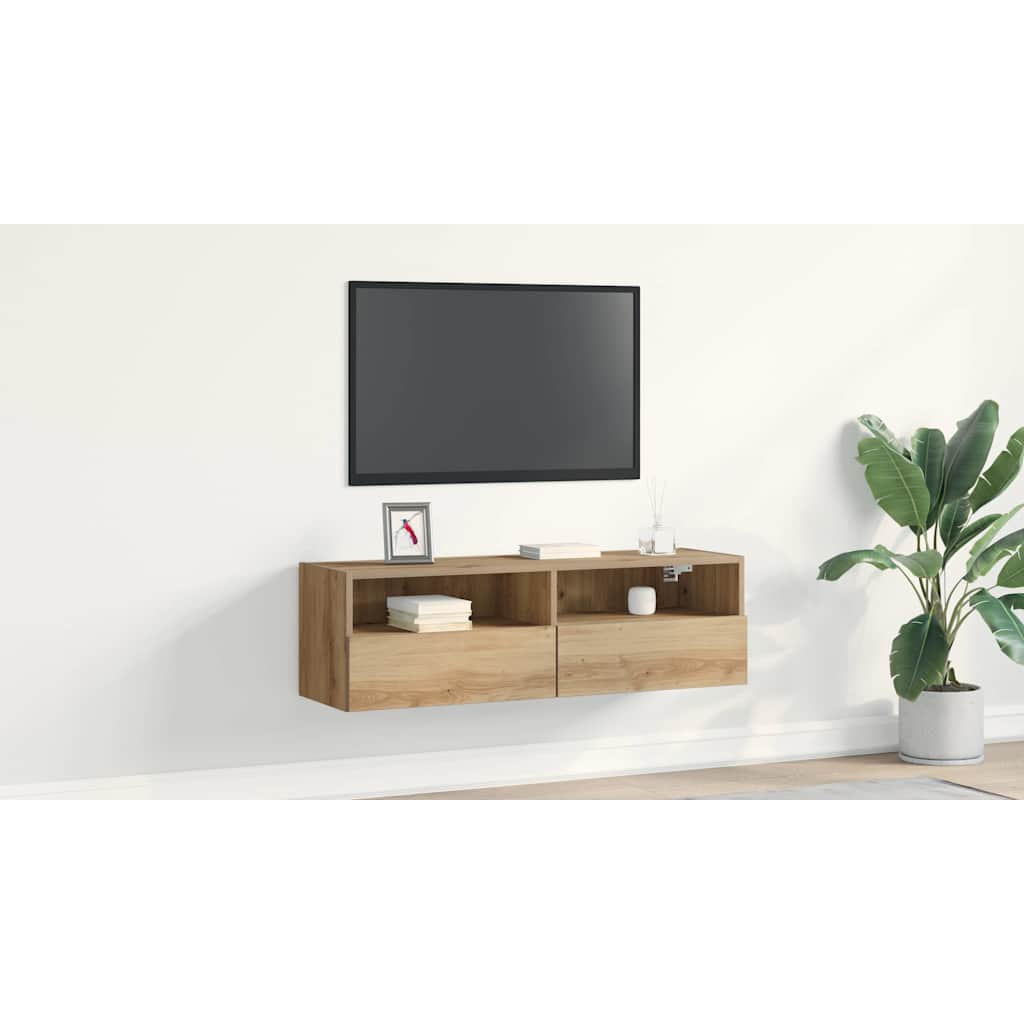 TV vægskab artisan eg 100 x 30 x 30 cm Konstrueret træ