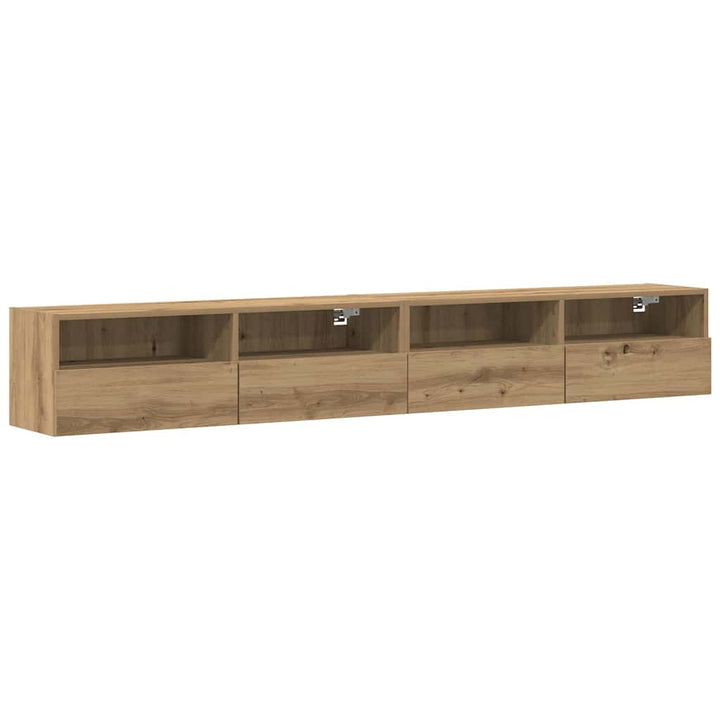 TV vægskab 2 pcs artisan eg 100 x 30 x 30 cm Konstrueret træ