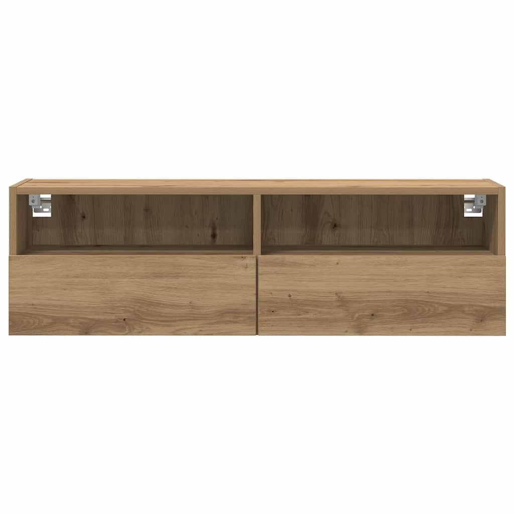 TV vægskab 2 pcs artisan eg 100 x 30 x 30 cm Konstrueret træ