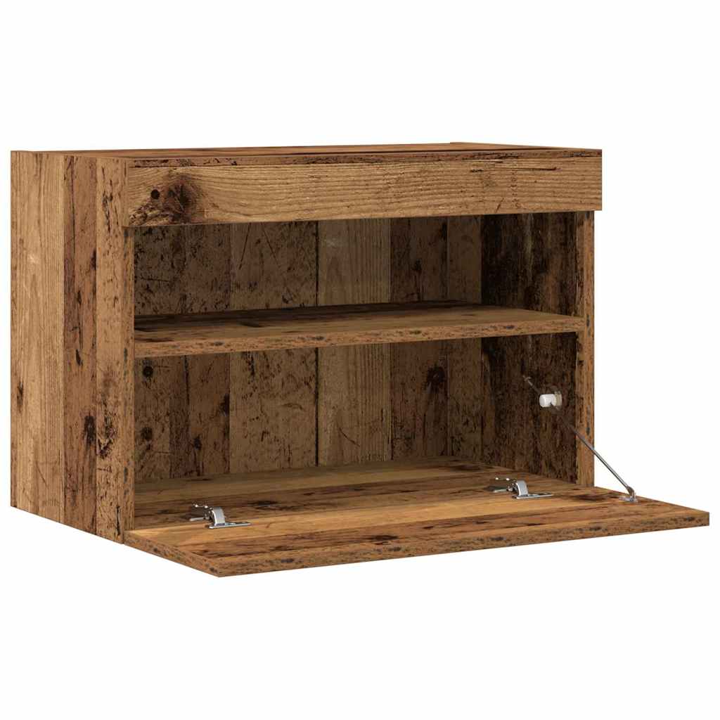 TV vægskab 2 pcs Gammelt træ 60 x 30 x 40 cm Konstrueret træ