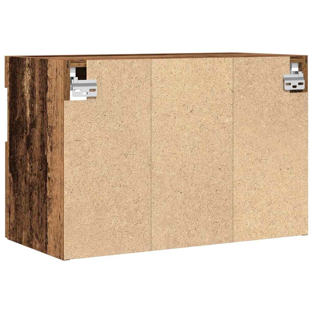 TV vægskab 2 pcs Gammelt træ 60 x 30 x 40 cm Konstrueret træ