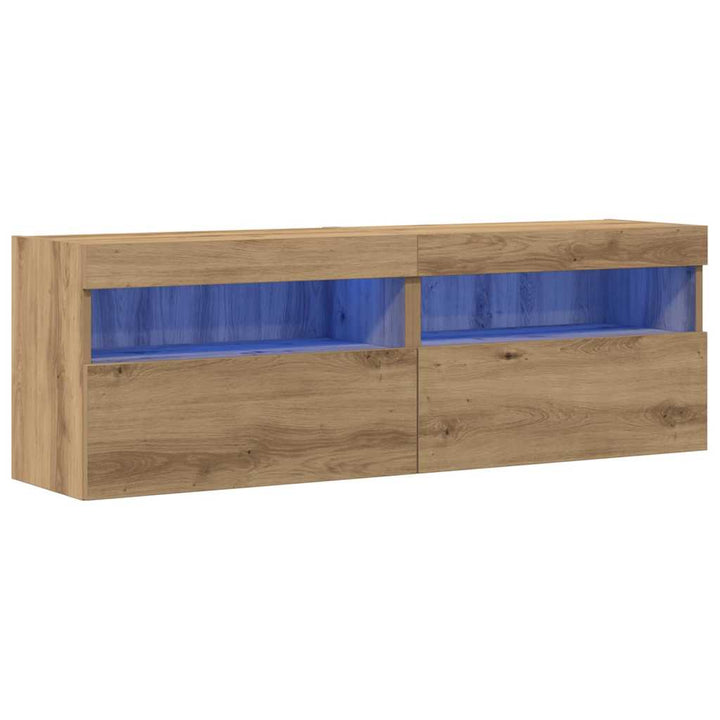 TV vægskab 2 pcs artisan eg 60 x 30 x 40 cm Konstrueret træ