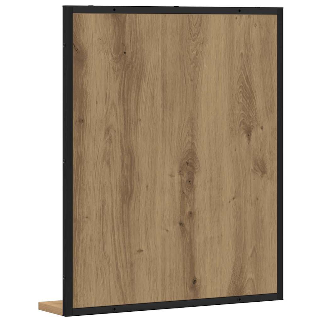 Spejl artisan eg 50 x 12 x 60 cm Glas og Ingeniørtræ
