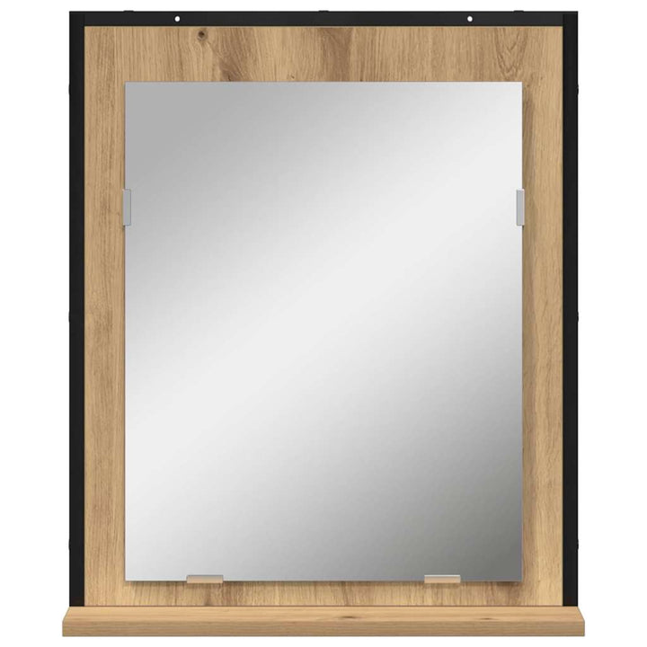 Spejl artisan eg 50 x 12 x 60 cm Glas og Ingeniørtræ
