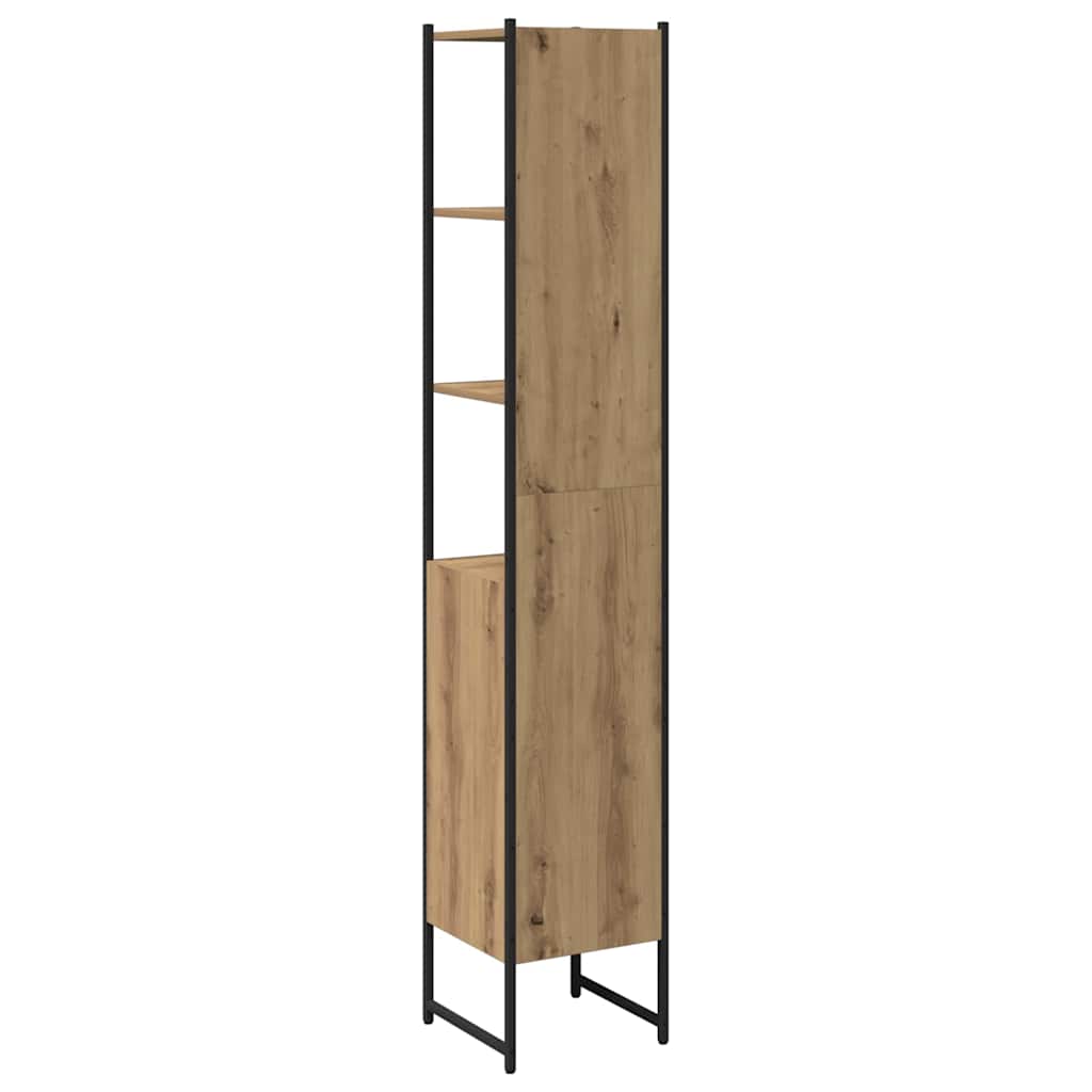 Badeværelsesskab artisan eg 33 x 33 x 185,5 cm Konstrueret træ