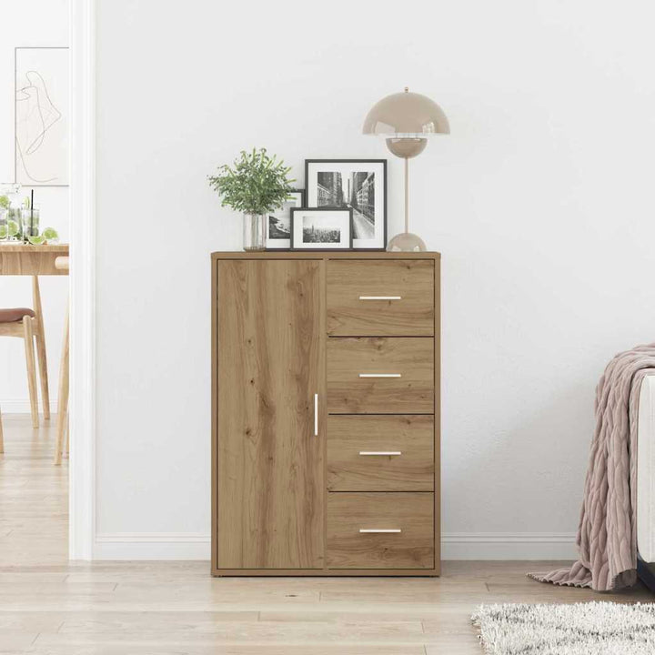 Sideboard Artisan Egetræ 60 x 31 x 84 cm Konstrueret træ