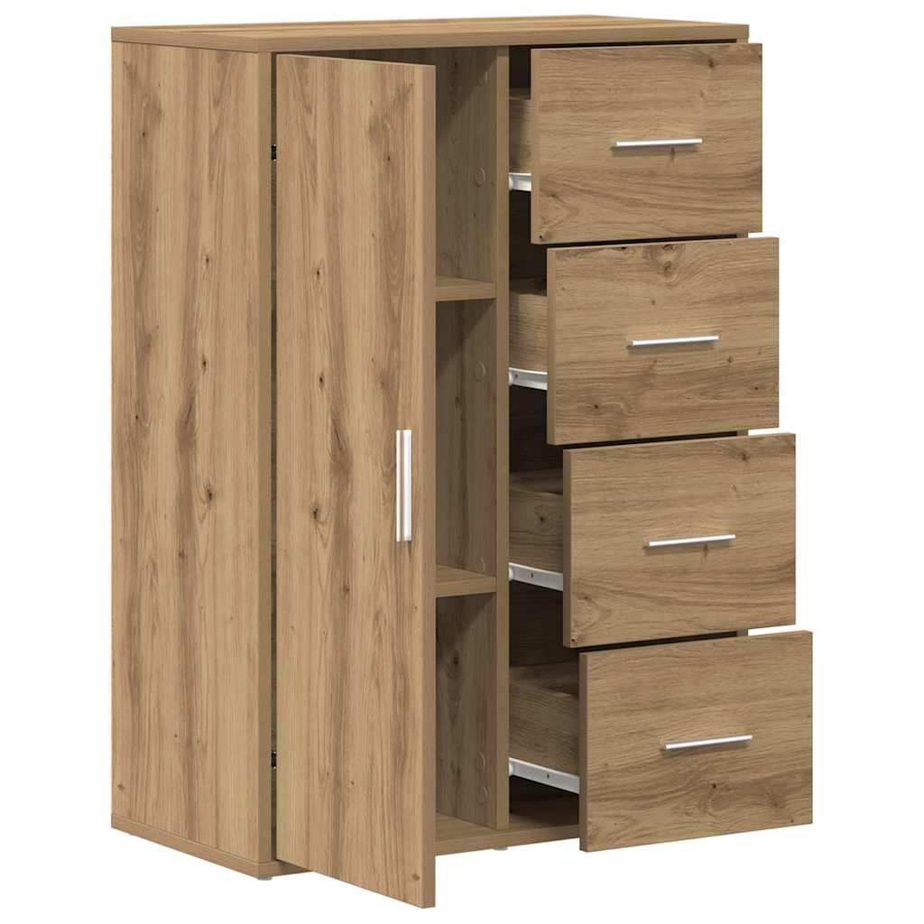 Sideboard Artisan Egetræ 60 x 31 x 84 cm Konstrueret træ