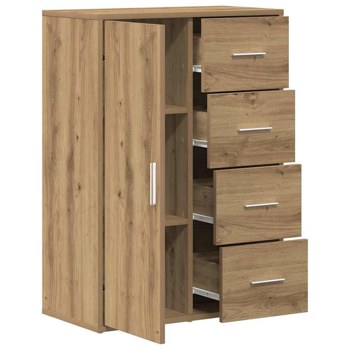 Sideboard Artisan Egetræ 60 x 31 x 84 cm Konstrueret træ