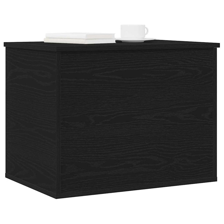 Opbevaringskasse Sort eg 60 x 42 x 46 cm Konstrueret træ