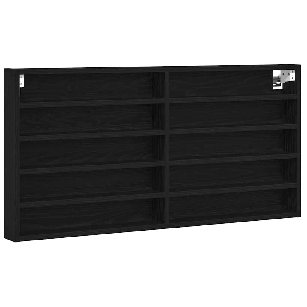 Display Skab Sort eg 100 x 8,5 x 50 cm Konstrueret træ