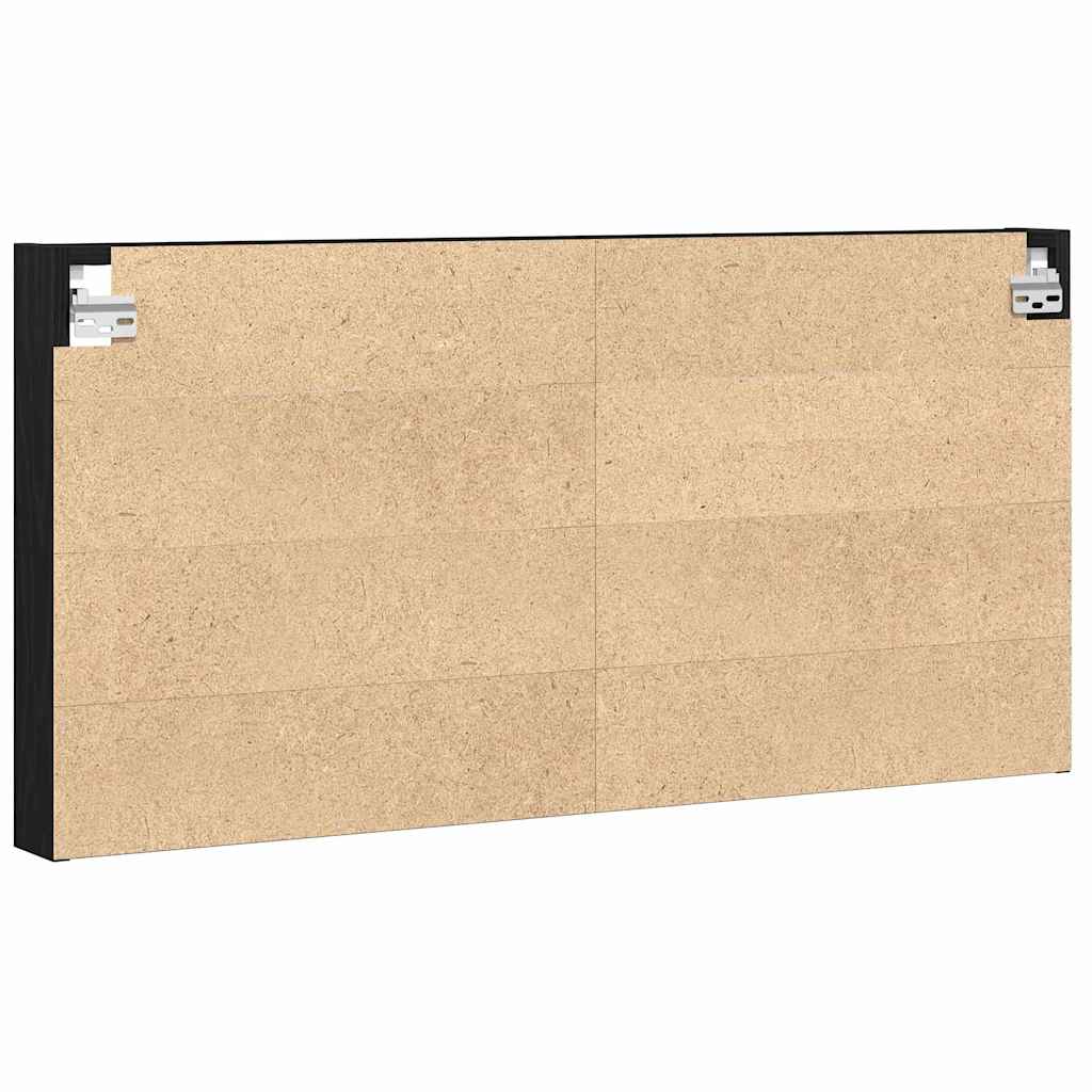 Display Skab Sort eg 100 x 8,5 x 50 cm Konstrueret træ