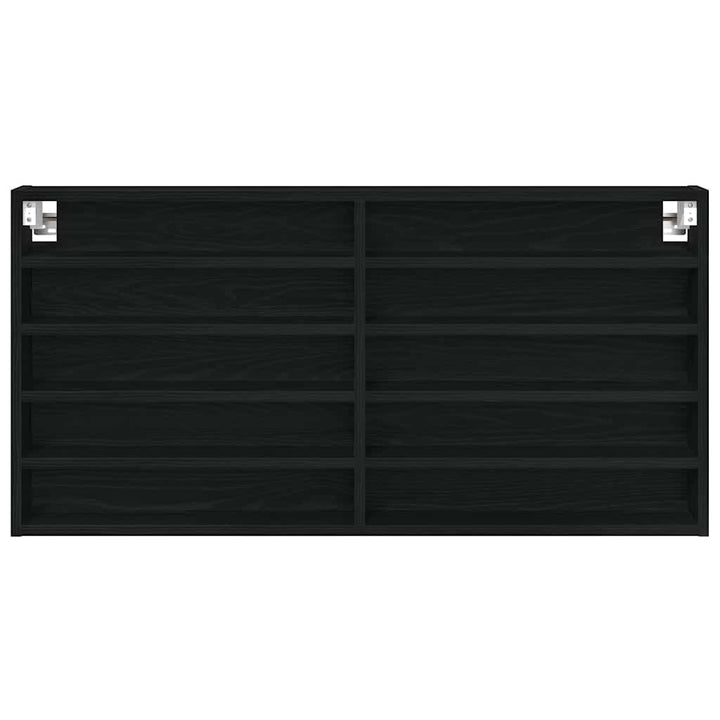 Display Skab Sort eg 100 x 8,5 x 50 cm Konstrueret træ