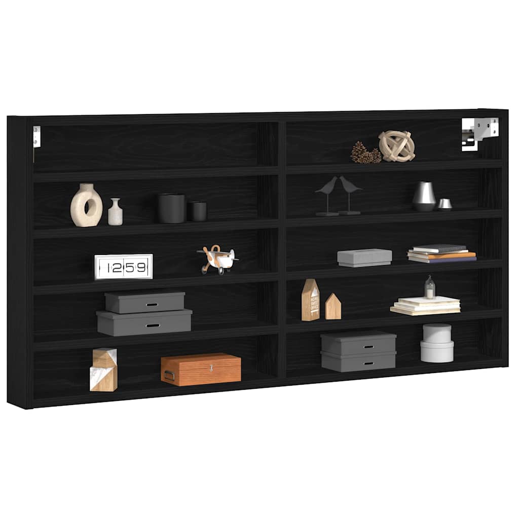 Display Skab Sort eg 100 x 8,5 x 50 cm Konstrueret træ