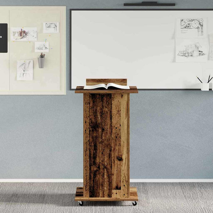 Podium Gammelt træ Konstrueret træ 55 x 55 x 107 cm