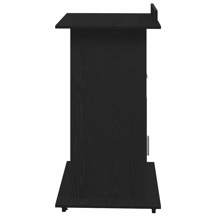 Podium med skuffe Sort eg 55 x 55 x 107 cm Konstrueret træ
