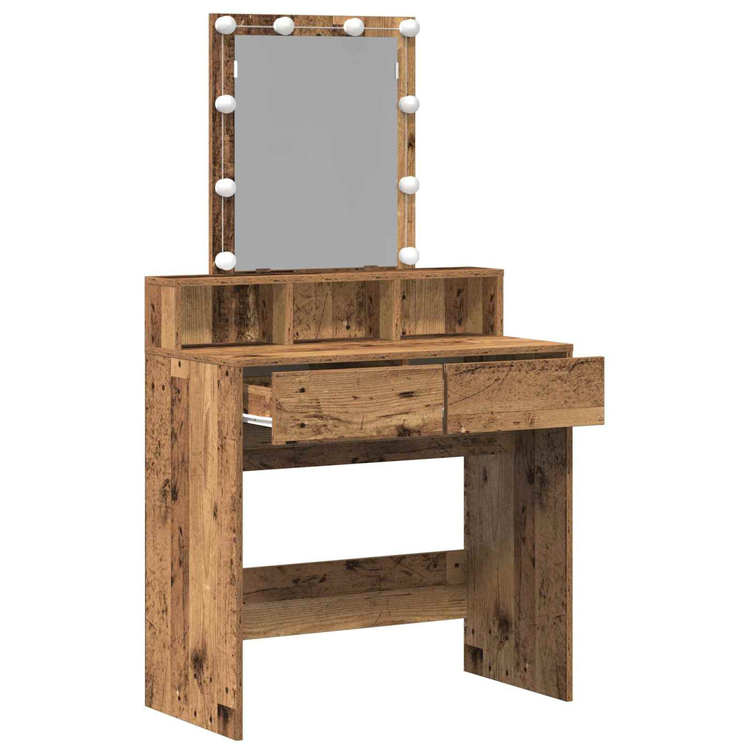 Dressingbord Gammelt træ 80 x 41 x 144,5 cm Konstrueret træ