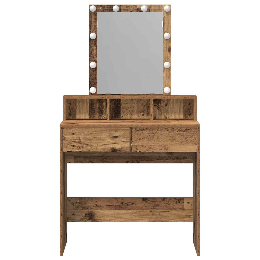 Dressingbord Gammelt træ 80 x 41 x 144,5 cm Konstrueret træ