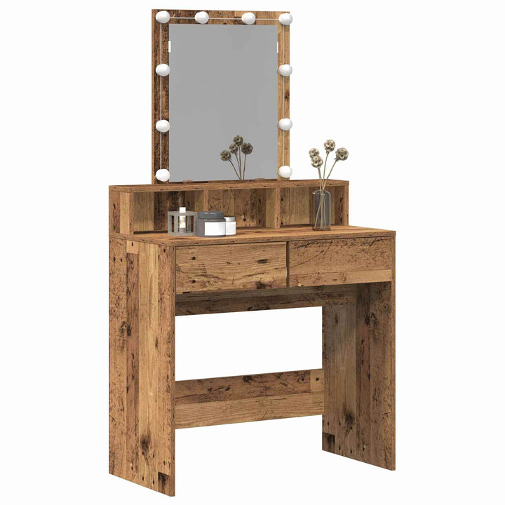 Dressingbord Gammelt træ 80 x 41 x 144,5 cm Konstrueret træ