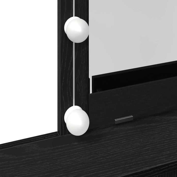 Dressingbord Sort eg 80 x 41 x 144,5 cm Konstrueret træ