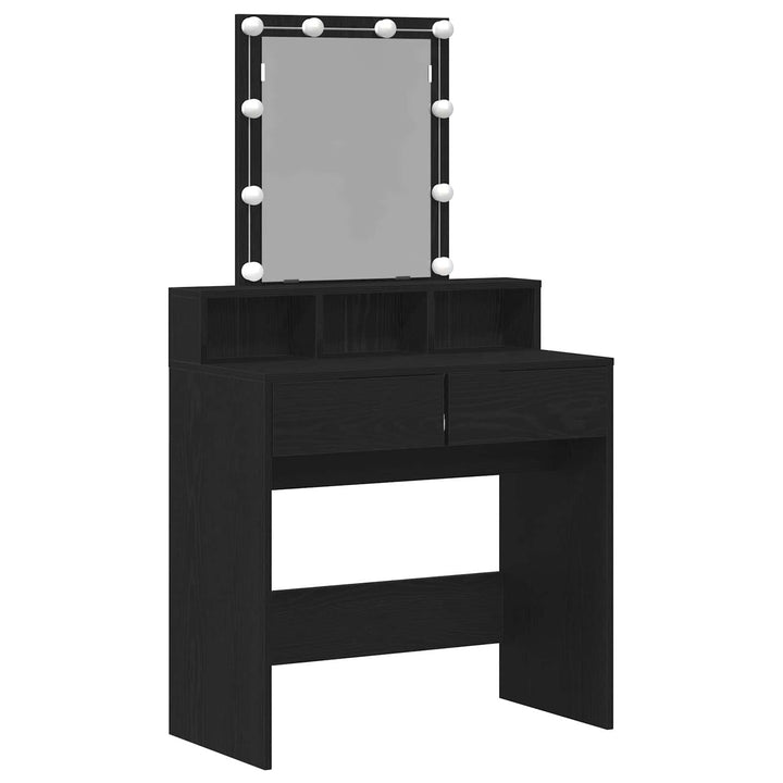 Dressingbord Sort eg 80 x 41 x 144,5 cm Konstrueret træ