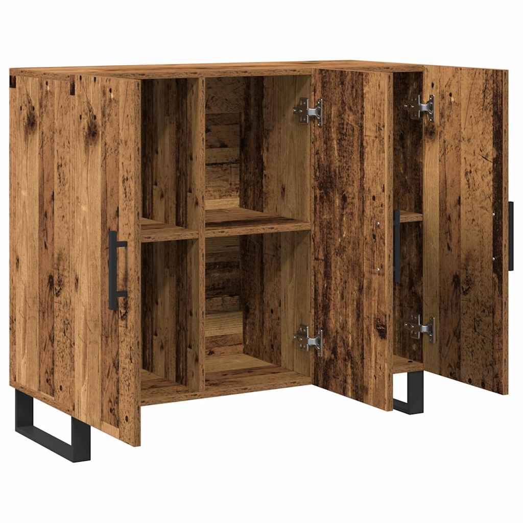 Sideboard Gammelt træ 90 x 34 x 80 cm Konstrueret træ