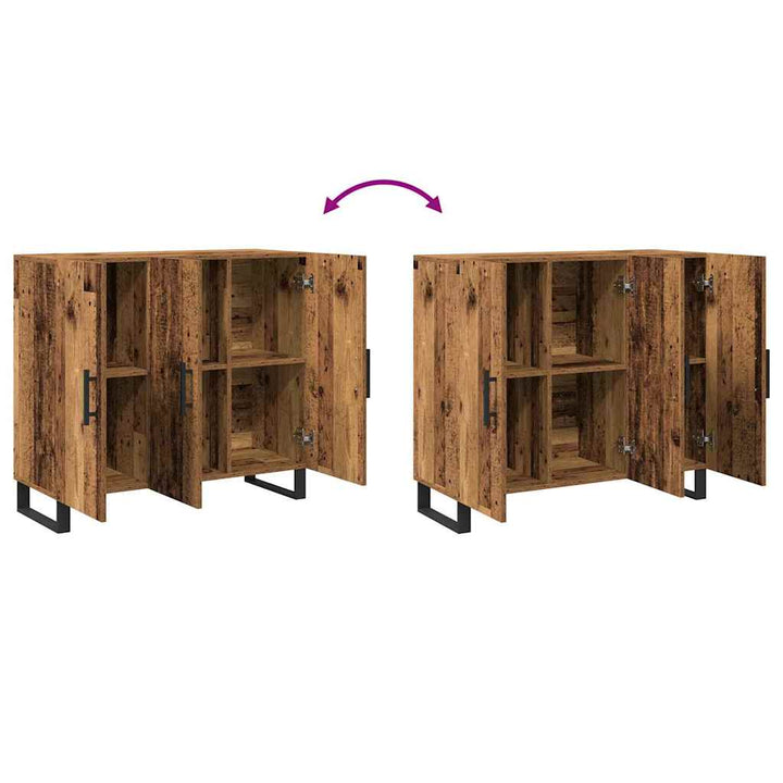Sideboard Gammelt træ 90 x 34 x 80 cm Konstrueret træ