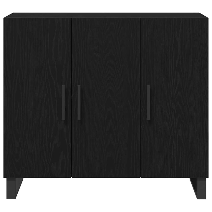 Sideboard Sort eg 90 x 34 x 80 cm Konstrueret træ