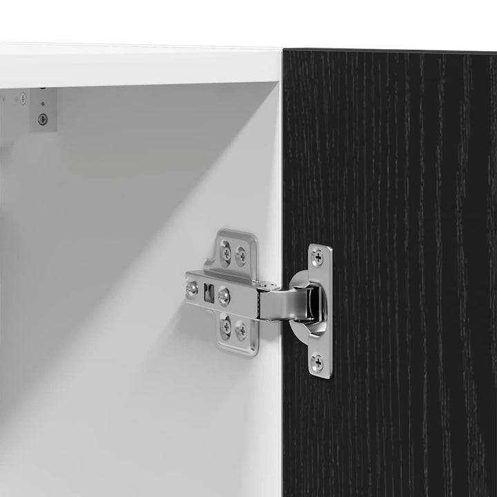 Hængeskab med hylde Sort eg 50 x 31 x 60 cm Konstrueret træ