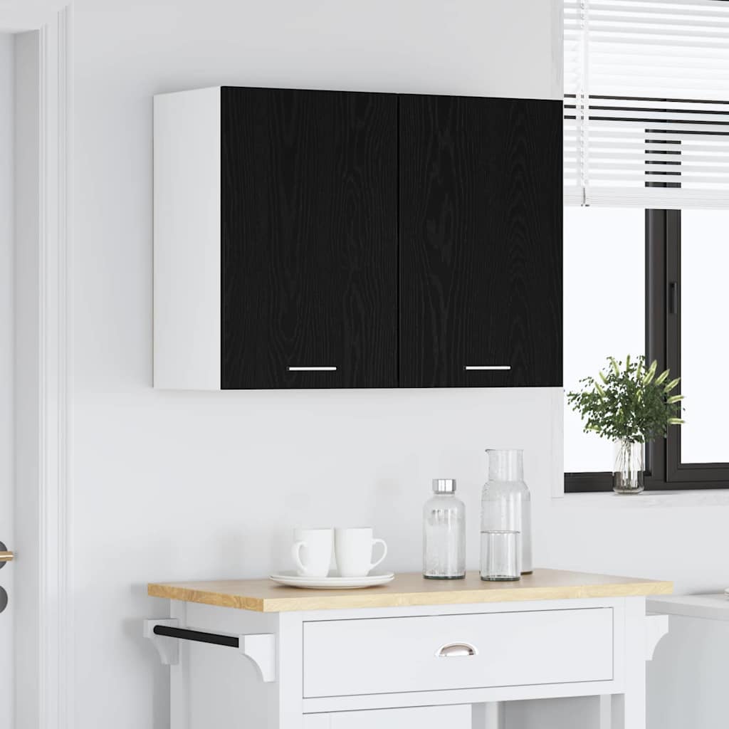 Hængeskab Lyon Sort eg 80 x 31 x 60 cm Konstrueret træ
