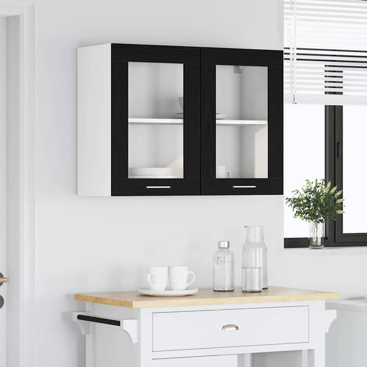 Hængeskab Lyon Sort eg 80 x 31 x 60 cm Konstrueret træ