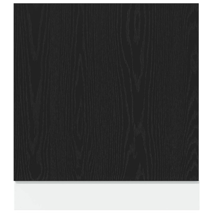 opvaskemaskinepanel "Lyon" sort eg 60x1,5x67 cm konstrueret træ