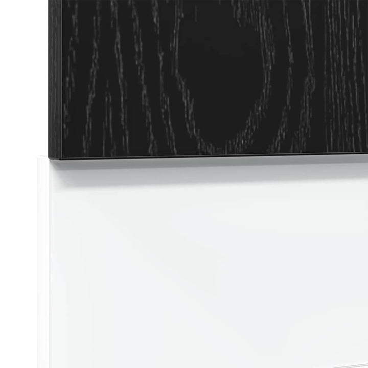 opvaskemaskinepanel "Lyon" sort eg 60x1,5x67 cm konstrueret træ