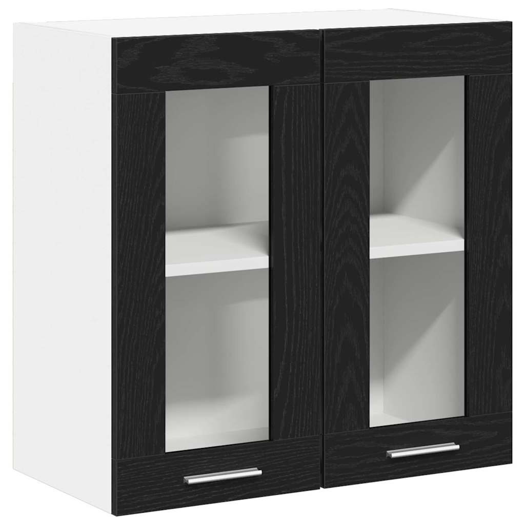 Hængeskab med hylde Sort eg 60 x 31 x 60 cm Konstrueret træ