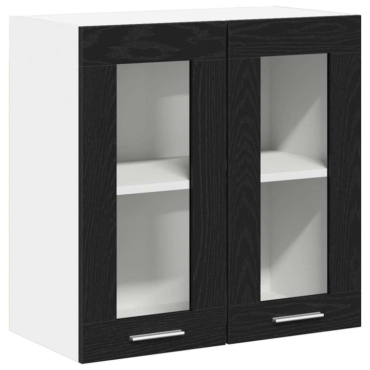 Hængeskab med hylde Sort eg 60 x 31 x 60 cm Konstrueret træ