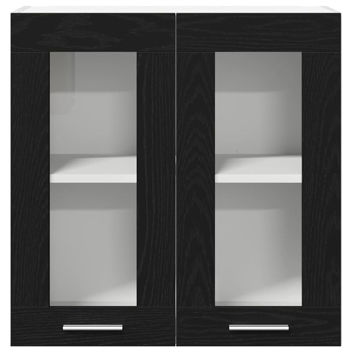 Hængeskab med hylde Sort eg 60 x 31 x 60 cm Konstrueret træ