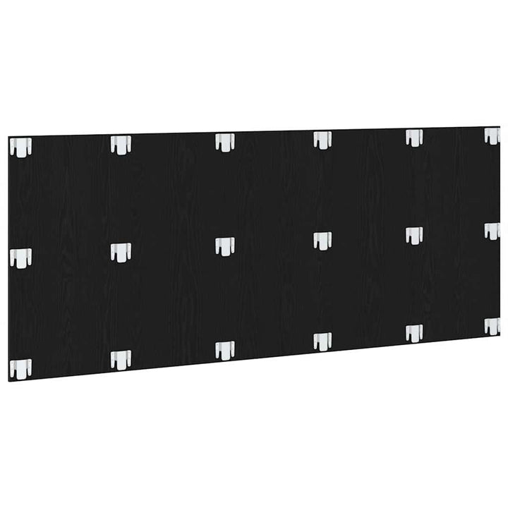 Senge Hovedgærde Sort eg 160 x 1.5 x 80.5 cm Konstrueret træ