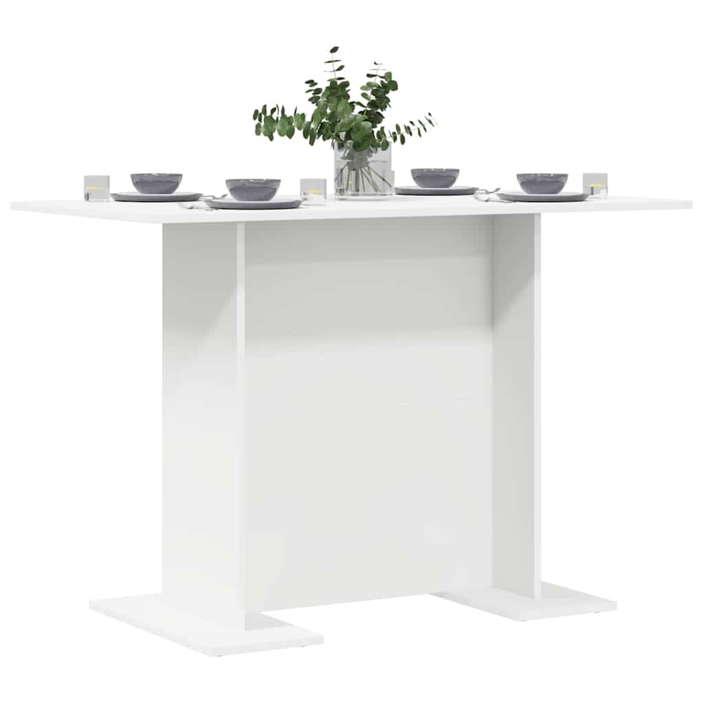 Spisebord Hvid 110 x 60 x 75 cm Konstrueret træ