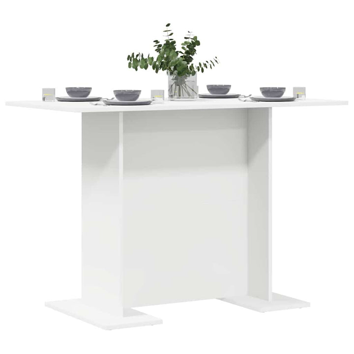 Spisebord Hvid 110 x 60 x 75 cm Konstrueret træ
