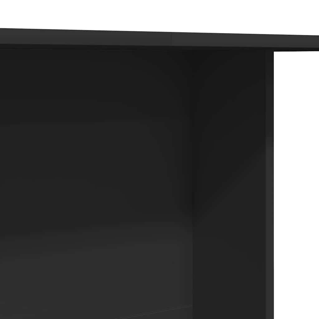 Spisebord Sort 110 x 60 x 75 cm Konstrueret træ