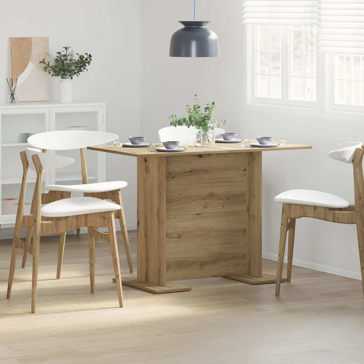 Spisebord 110 x 60 x 75 cm Konstrueret træ Artisan Egetræ
