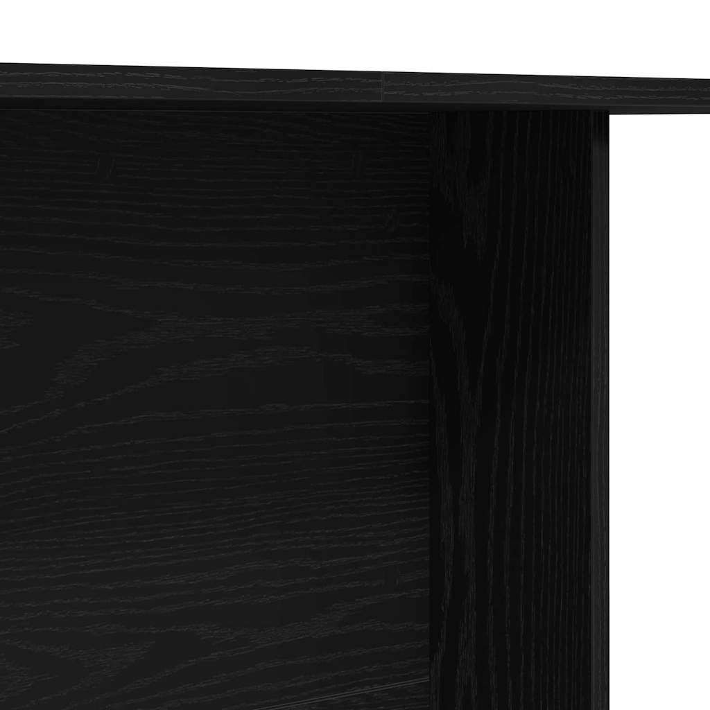 Spisebord Sort eg 110 x 60 x 75 cm Konstrueret træ