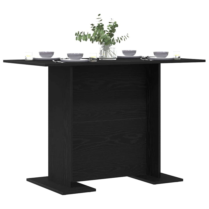 Spisebord Sort eg 110 x 60 x 75 cm Konstrueret træ