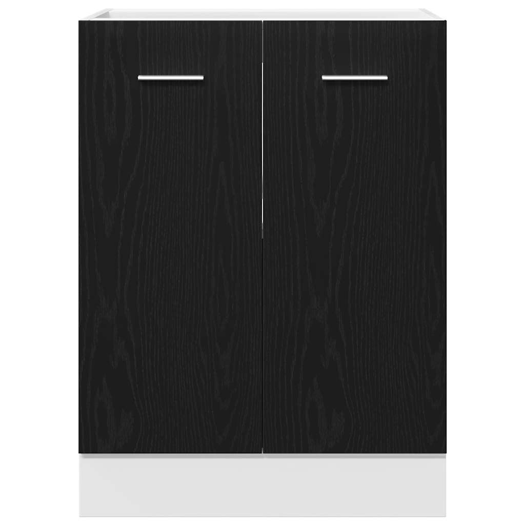 Bundskabinet sort eg 60x46x81,5 cm Ingeniørtræ