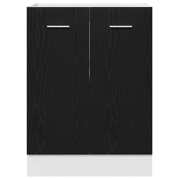 Bundskabinet sort eg 60x46x81,5 cm Ingeniørtræ