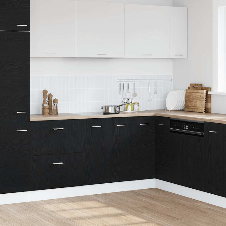 Bundskabinet sort eg 60x46x81,5 cm Ingeniørtræ